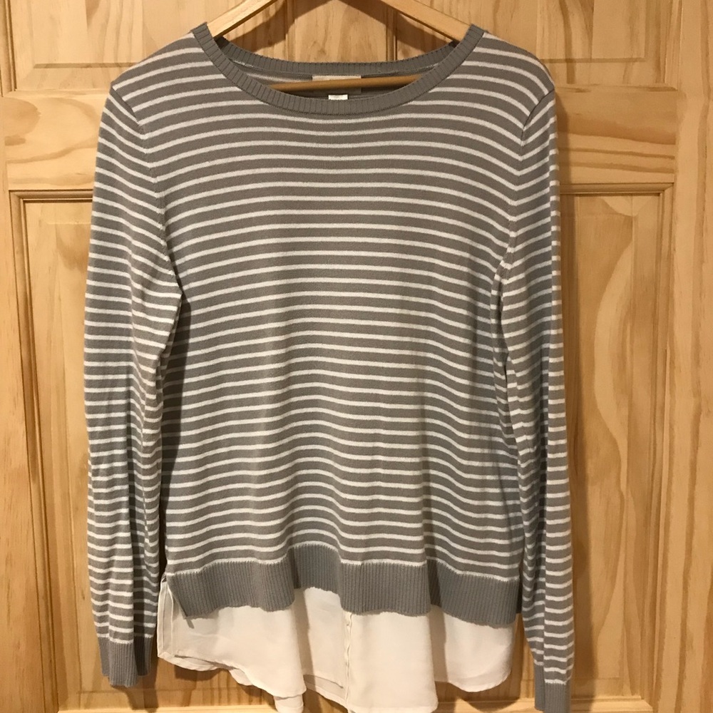 Loft sweater with blouse